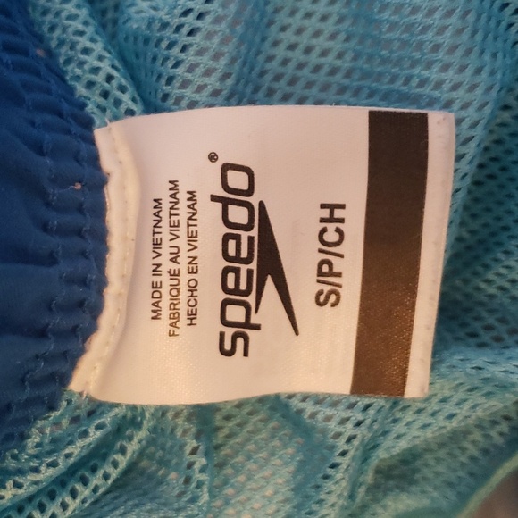 Speedo Knee Length Boardshort Blue Tropical Printed Size S - Picture 8 of 9